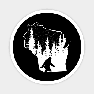 Wisconsin Bigfoot Gifts Magnet